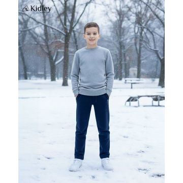 Boys' Fleece-Lined Winter Track Fur Lower