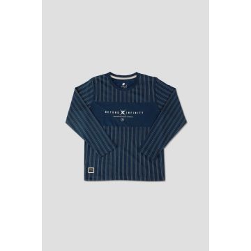 Cotton Navy Full sleeve Printed
