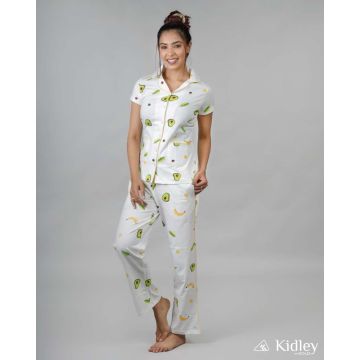 Cotton button down avocado night wear women