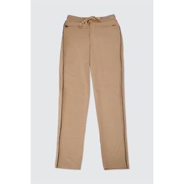 Women active wear cotton lycra beige