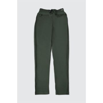 Women active wear green cotton lycra