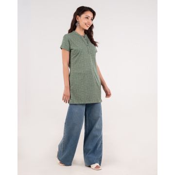 Cotton women kurti Green 