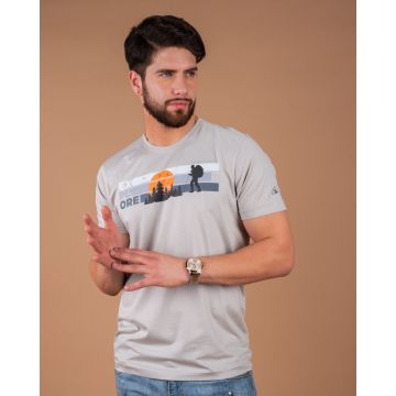 Mercerised Cotton Tee Grey