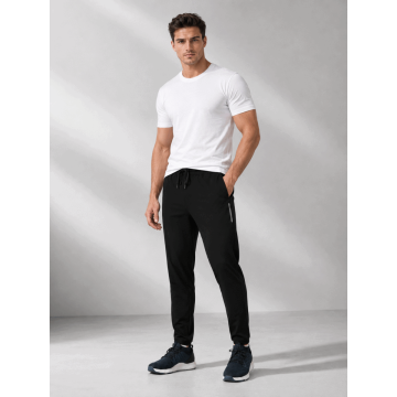 Men’s Cotton Lower Track Pant – Super Black