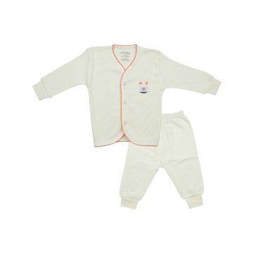 kidley kids front open thermal wear set